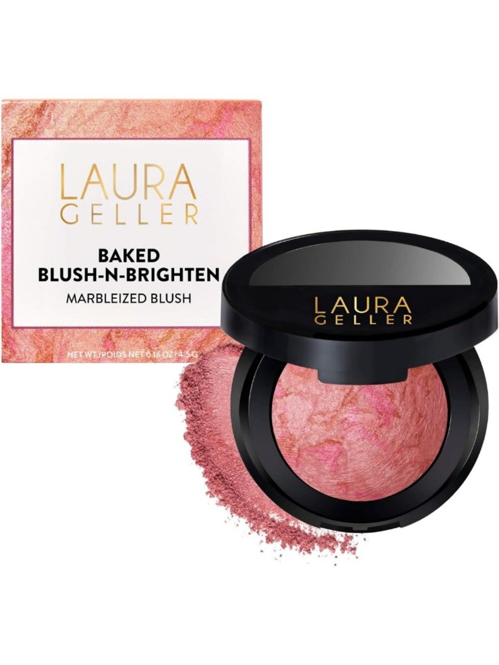 Baked Blush-n-Brighten Powder Blush in Pink Buttercream - Radiant Finish